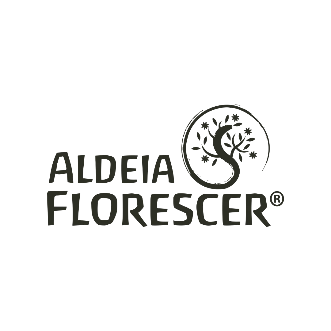 Logotipo de Aldeia Florescer, cliente da Palpitaria.
